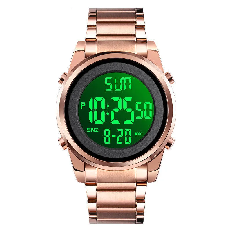Electronic Stainless Steel Band Watch For Men's - GlamzLife