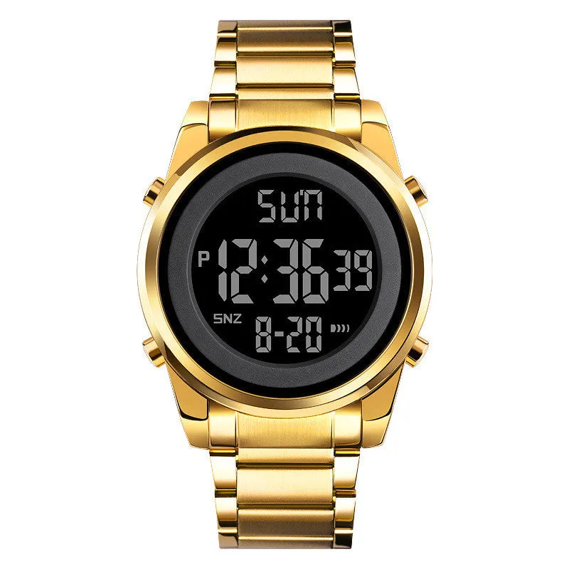 Electronic Stainless Steel Band Watch For Men's - GlamzLife
