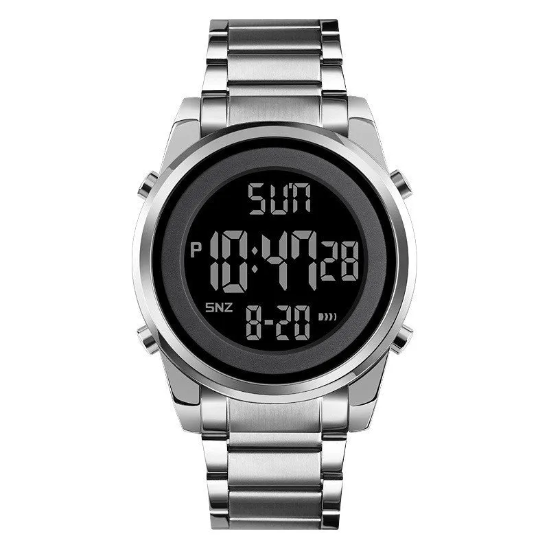 Electronic Stainless Steel Band Watch For Men's - GlamzLife