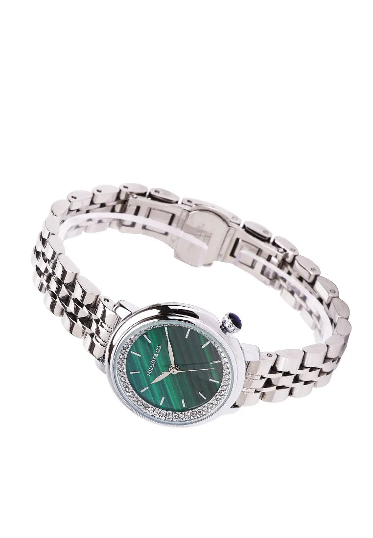 Ellysa Silver Metal Watch Gift Set (Silver)