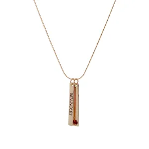 Emerson Street Seminoles Vertical Bar Charm Necklace