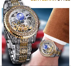 Forsining Skeleton Carved Tourbillon Mechanical Watches