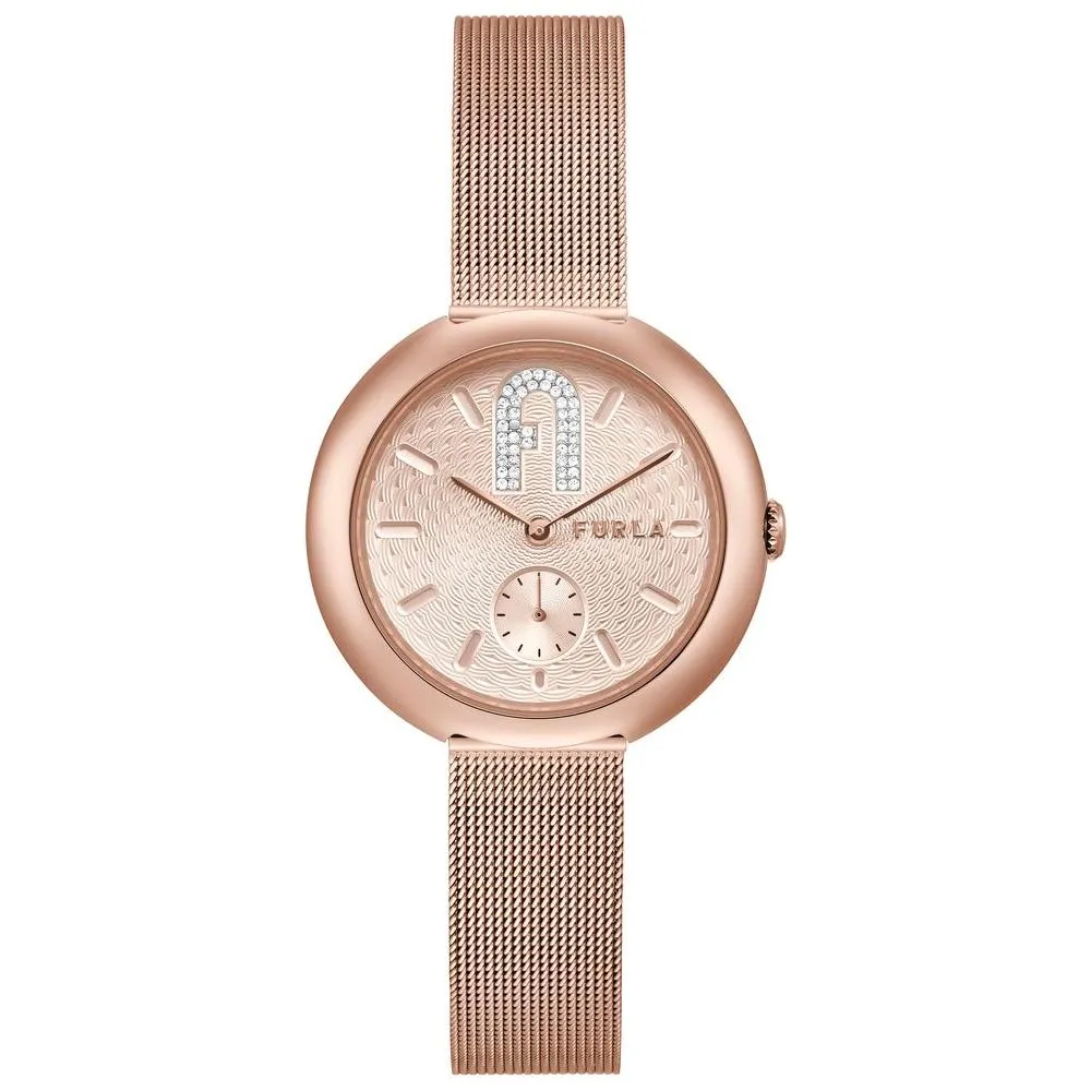 Furla Pink Stainless Steel Watch