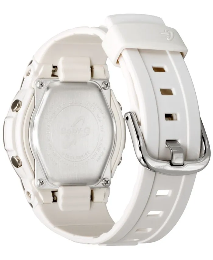G-Shock BGA110-7B Baby-G Slim Marine Analog Digital White Resin Strap Unisex Watches