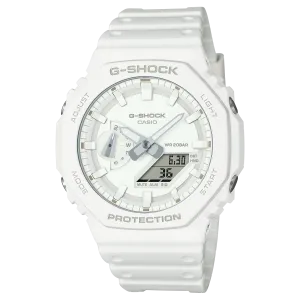 G-Shock CasiOak All White Watch GA2100-7A7