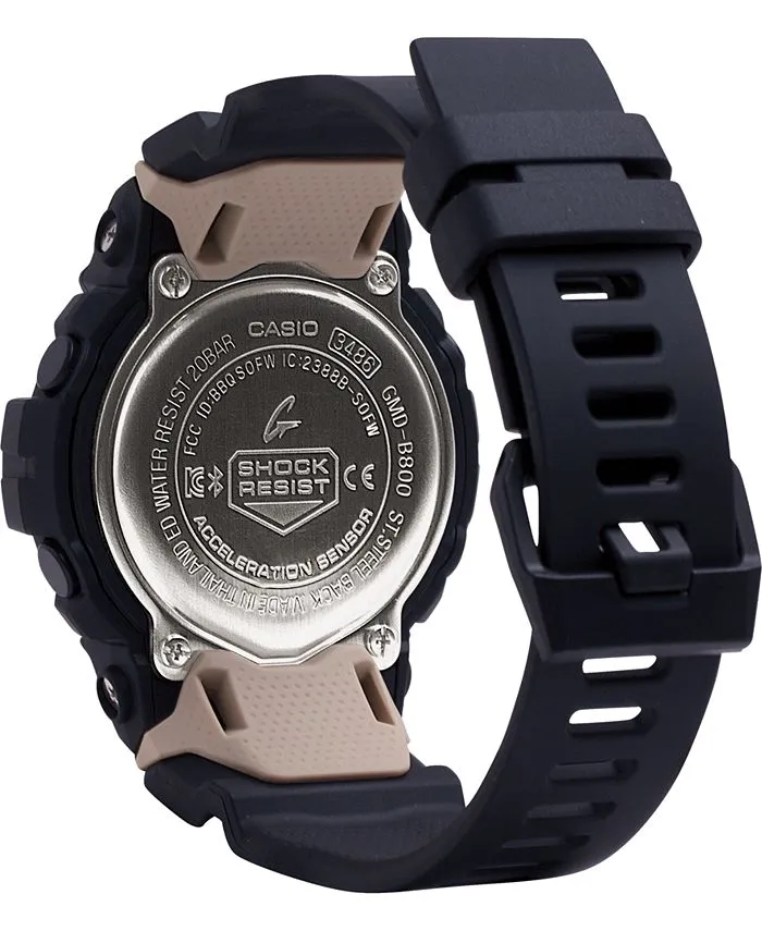 G-Shock GMDB800-1 S Series Bluetooth Fitness Tracker Black Resin Strap Unisex Watches