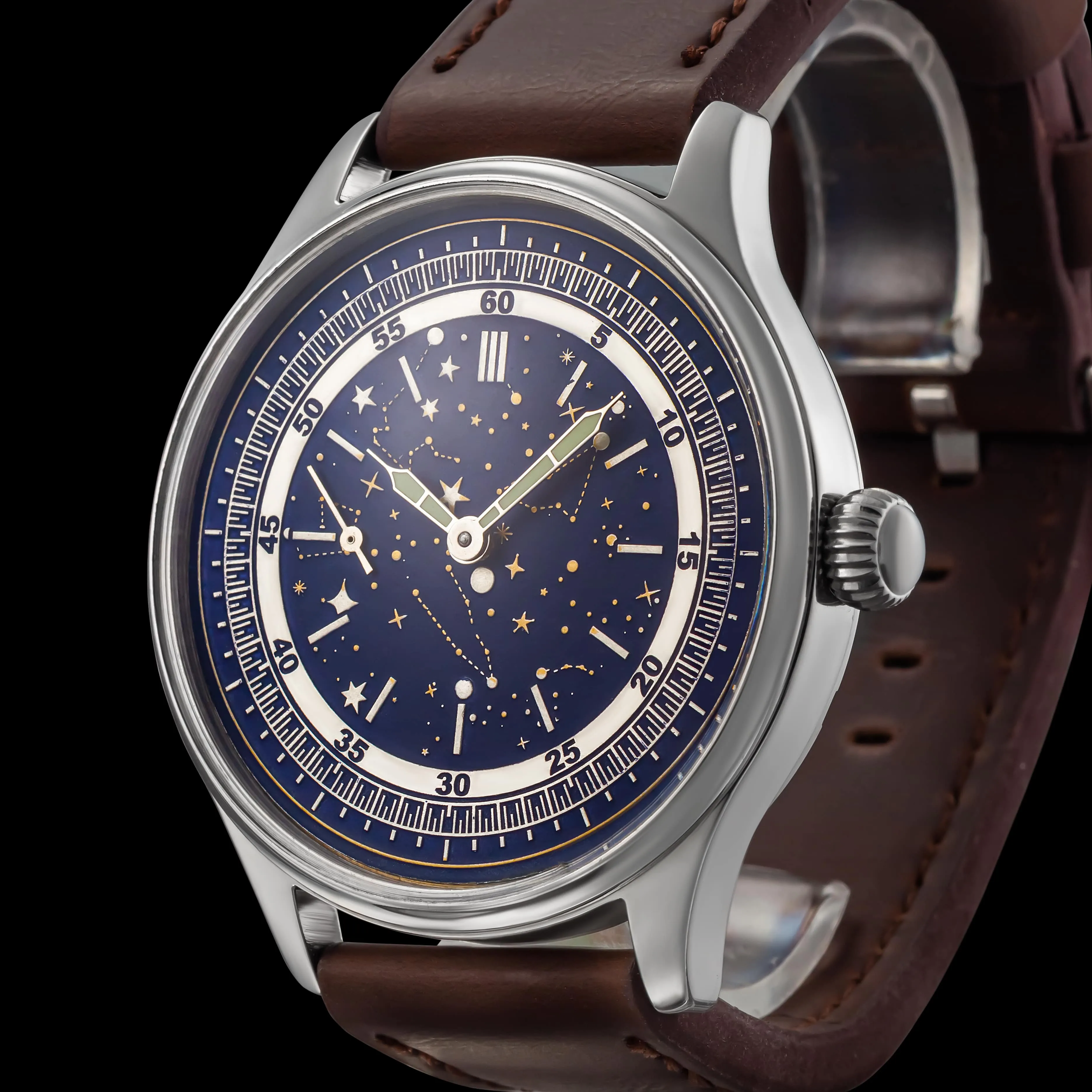 GALAXY Men's Artisan Wristwatch fits Vintage Swiss Mechanical Movement
