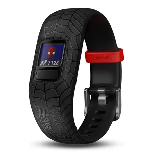 Garmin vivofit Jr 2 Kids Spiderman Black Silicone Band Fitness/activity Tracker Smart Watch - 010-01909-37