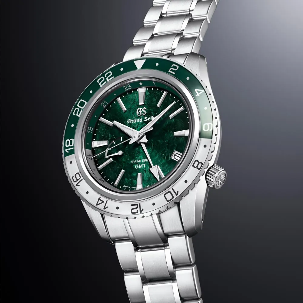Grand Seiko Sports Collection Hotaka Mountains Spring Drive GMT 44mm Green Dial Gents Watch SBGE295G