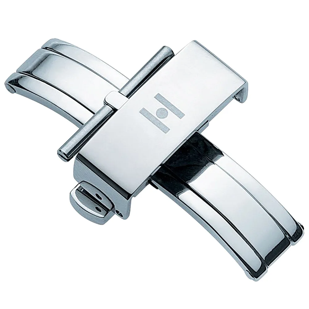 Hirsch Pusher Butterfly Deployant Clasp Stainless Steel