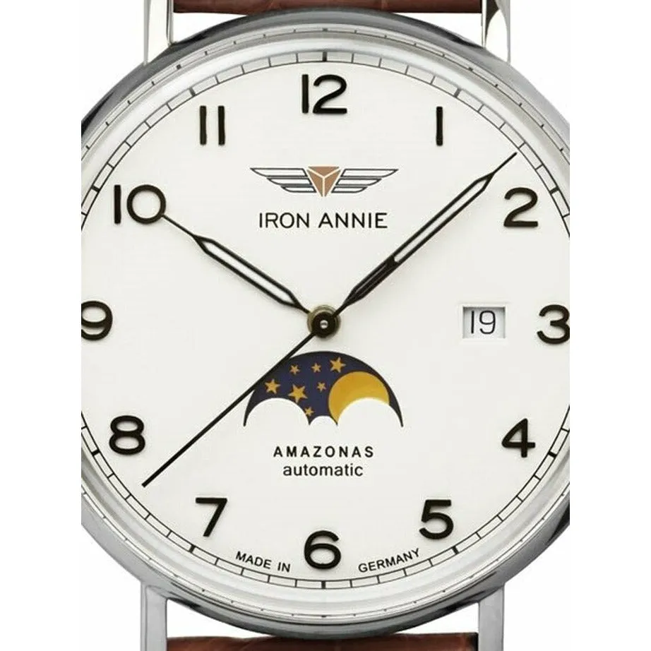 IRON ANNIE AMAZONAS AUTOMATIC WATCH AND LEATHER STRAP