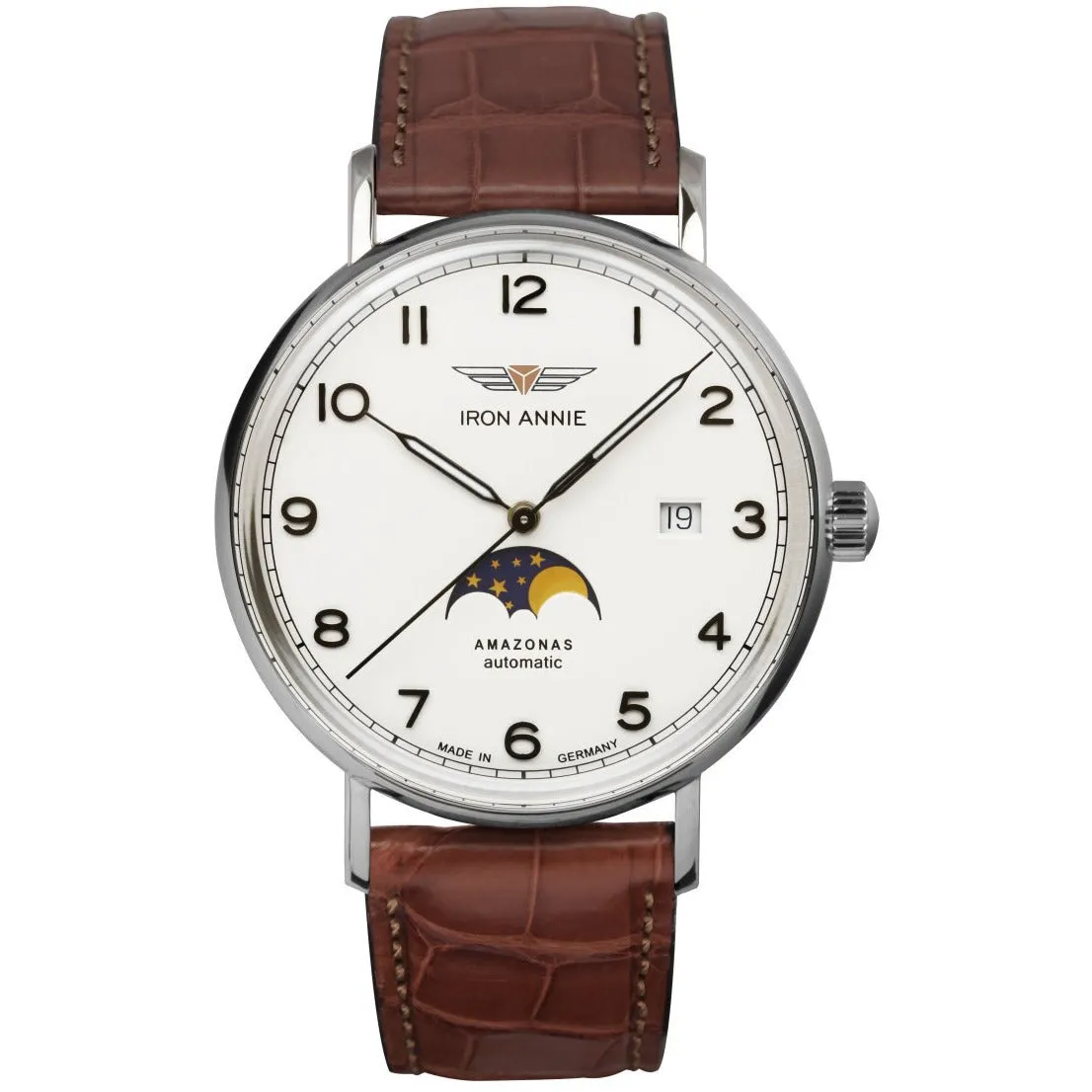 IRON ANNIE AMAZONAS AUTOMATIC WATCH AND LEATHER STRAP