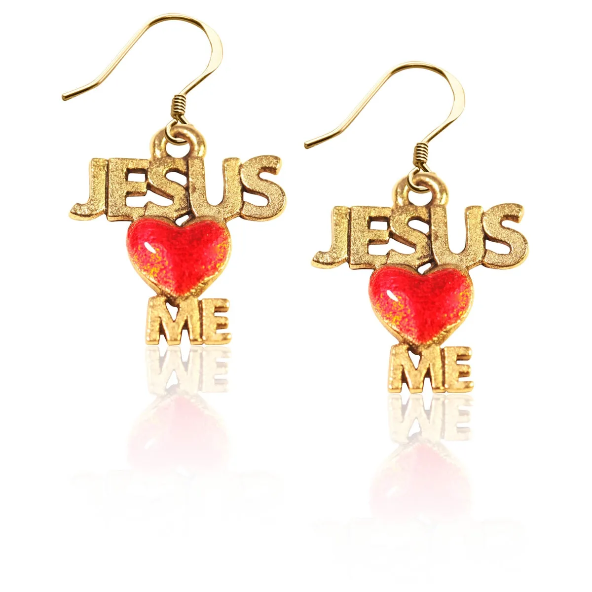 Jesus Loves Me Charm Earrings