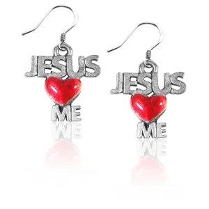 Jesus Loves Me Charm Earrings
