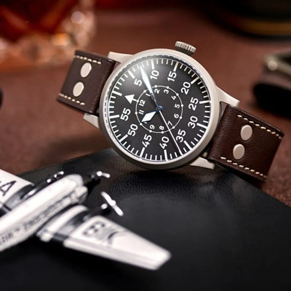 LACO PILOT WATCH ORIGINAL KEMPTEN 39 MM HANDWINDING