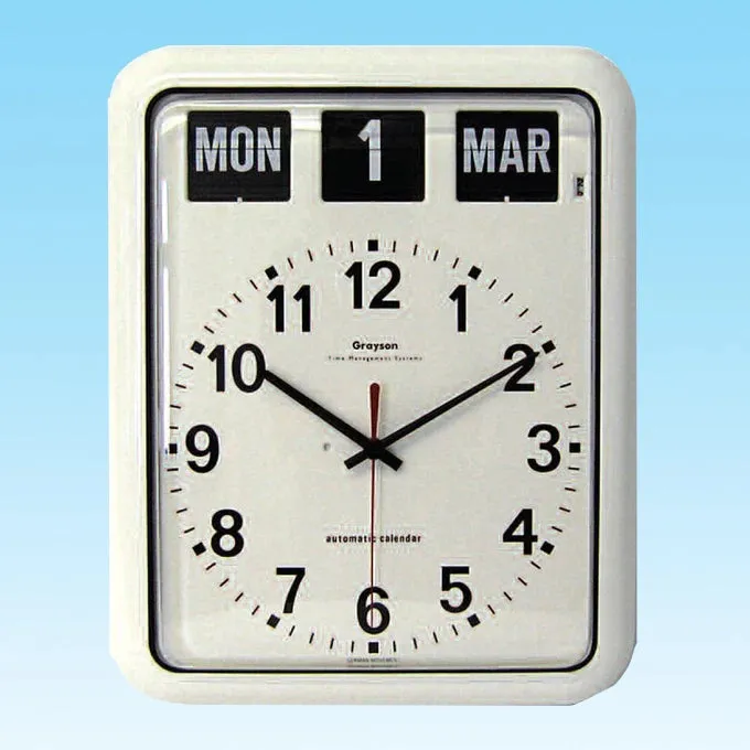 Large Calendar Wall Clock