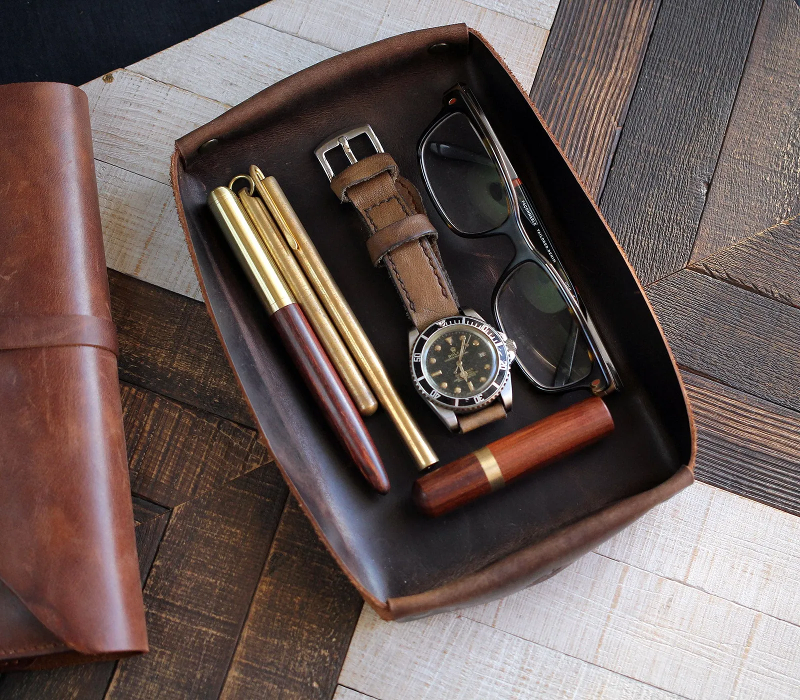 Leather Valet Tray