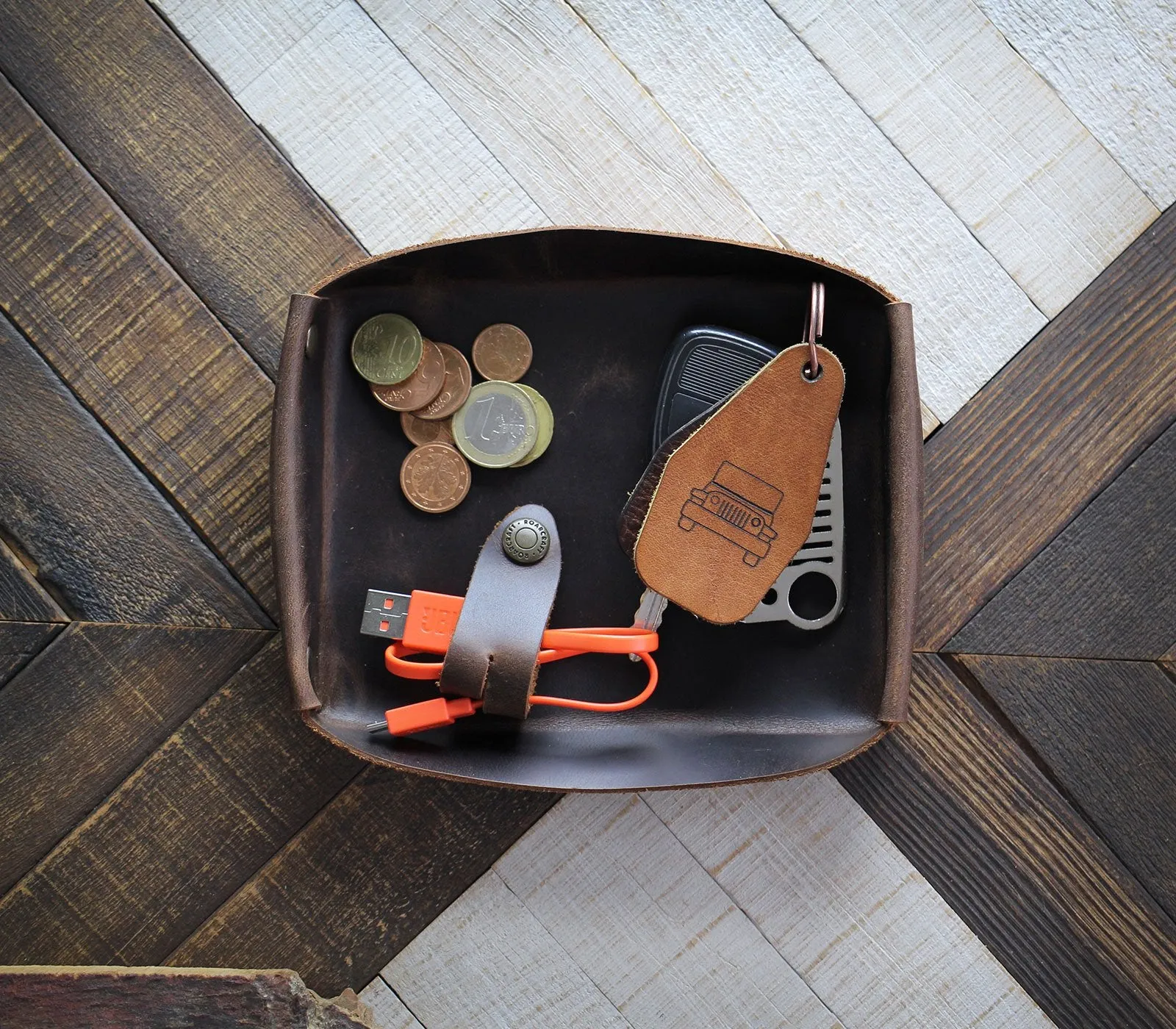 Leather Valet Tray