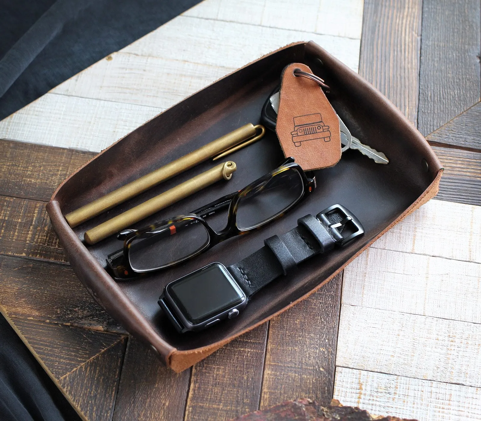 Leather Valet Tray