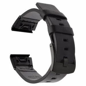 Leather Watch Straps Compatible with the Garmin Quickfit Range