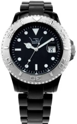LTD Watches Black With Silver Bezel D