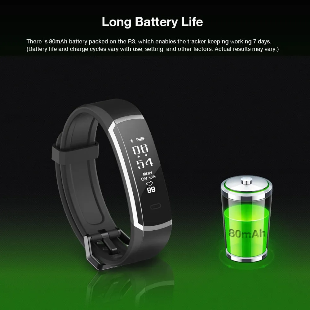 Makibes R3 Smart Bracelet with Heart Rate Monitor, Health Fitness Tracker, more