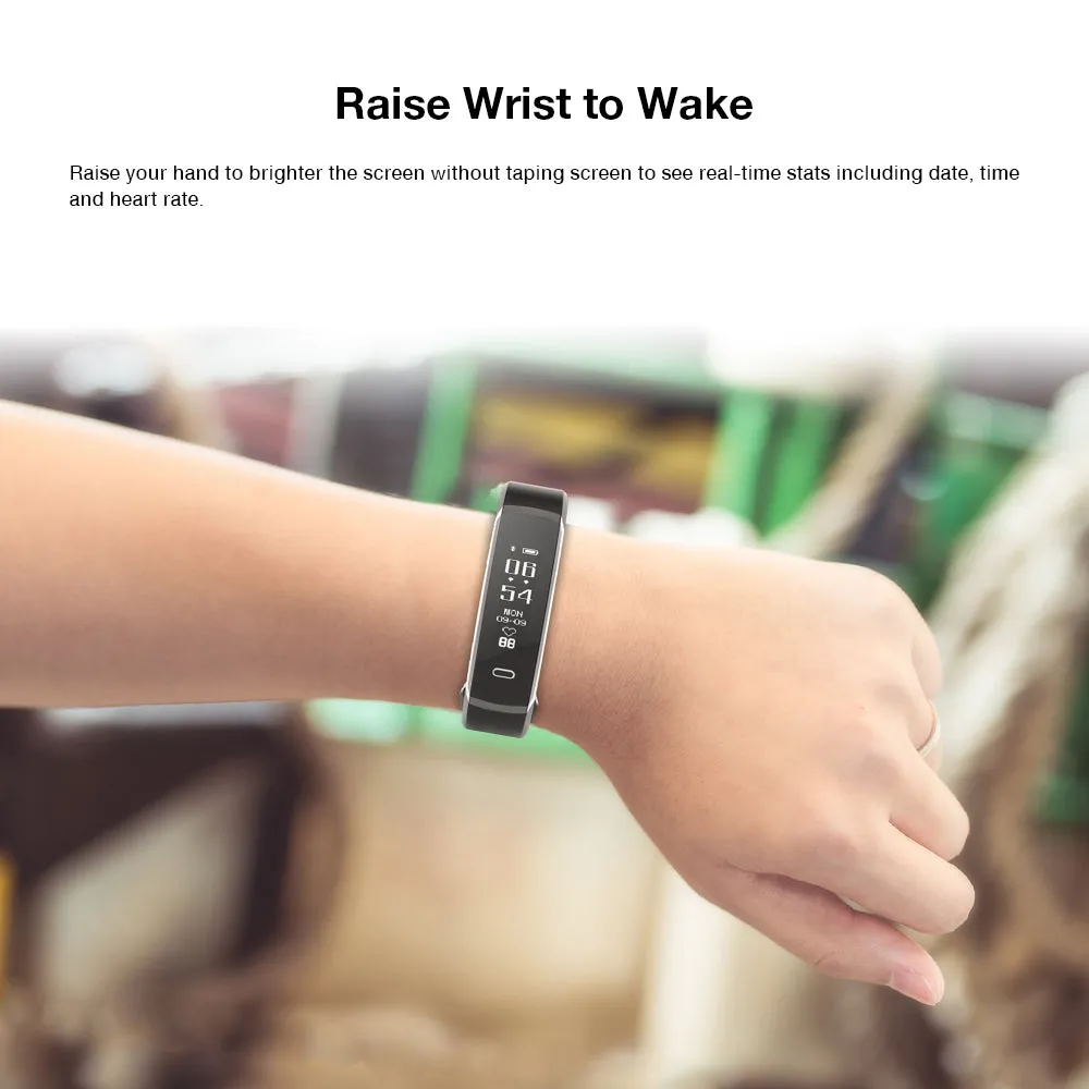 Makibes R3 Smart Bracelet with Heart Rate Monitor, Health Fitness Tracker, more