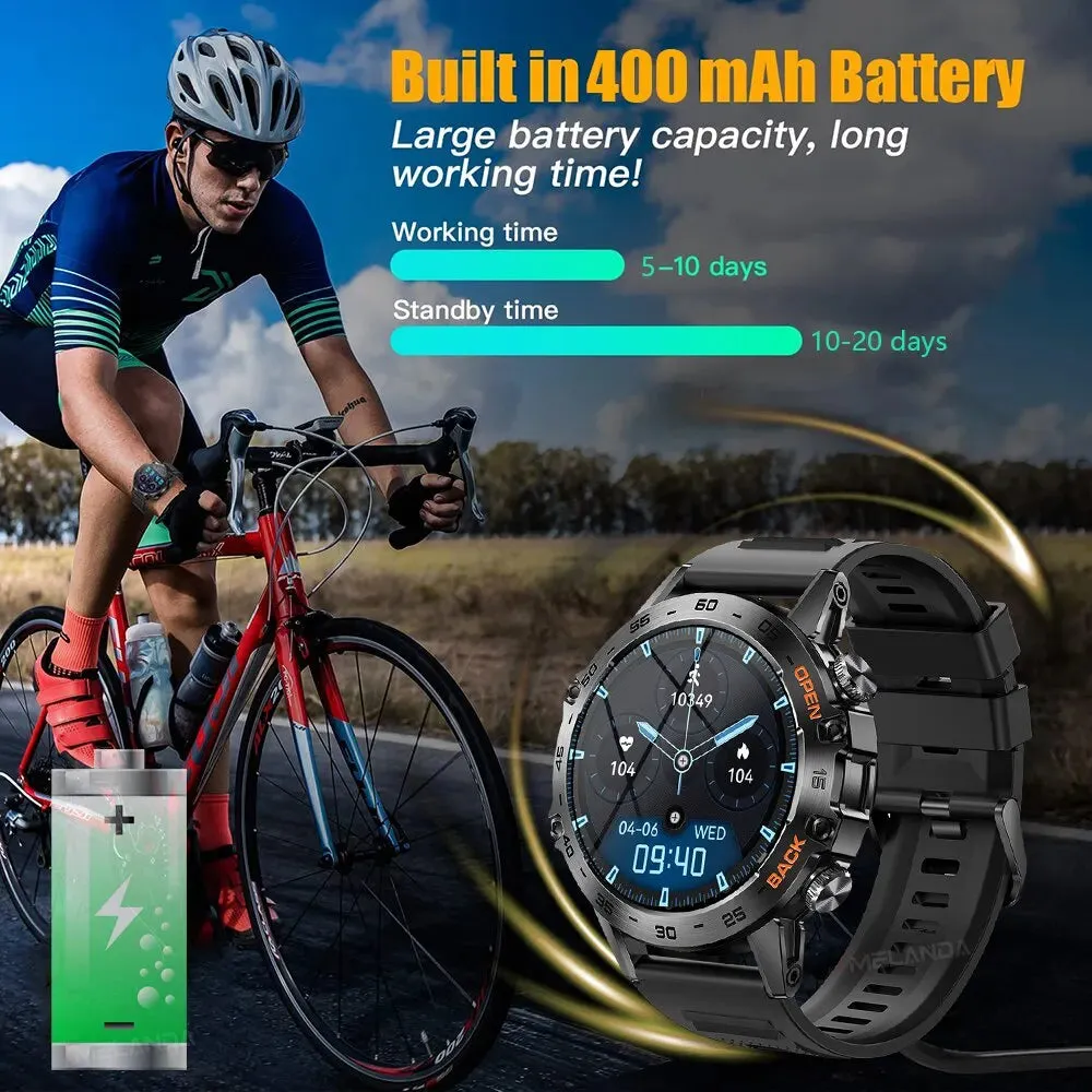 Men's 1.39" Bluetooth Call Smartwatch – Ultimate Fitness Tracker, IP67 Waterproof, for Android & iOS