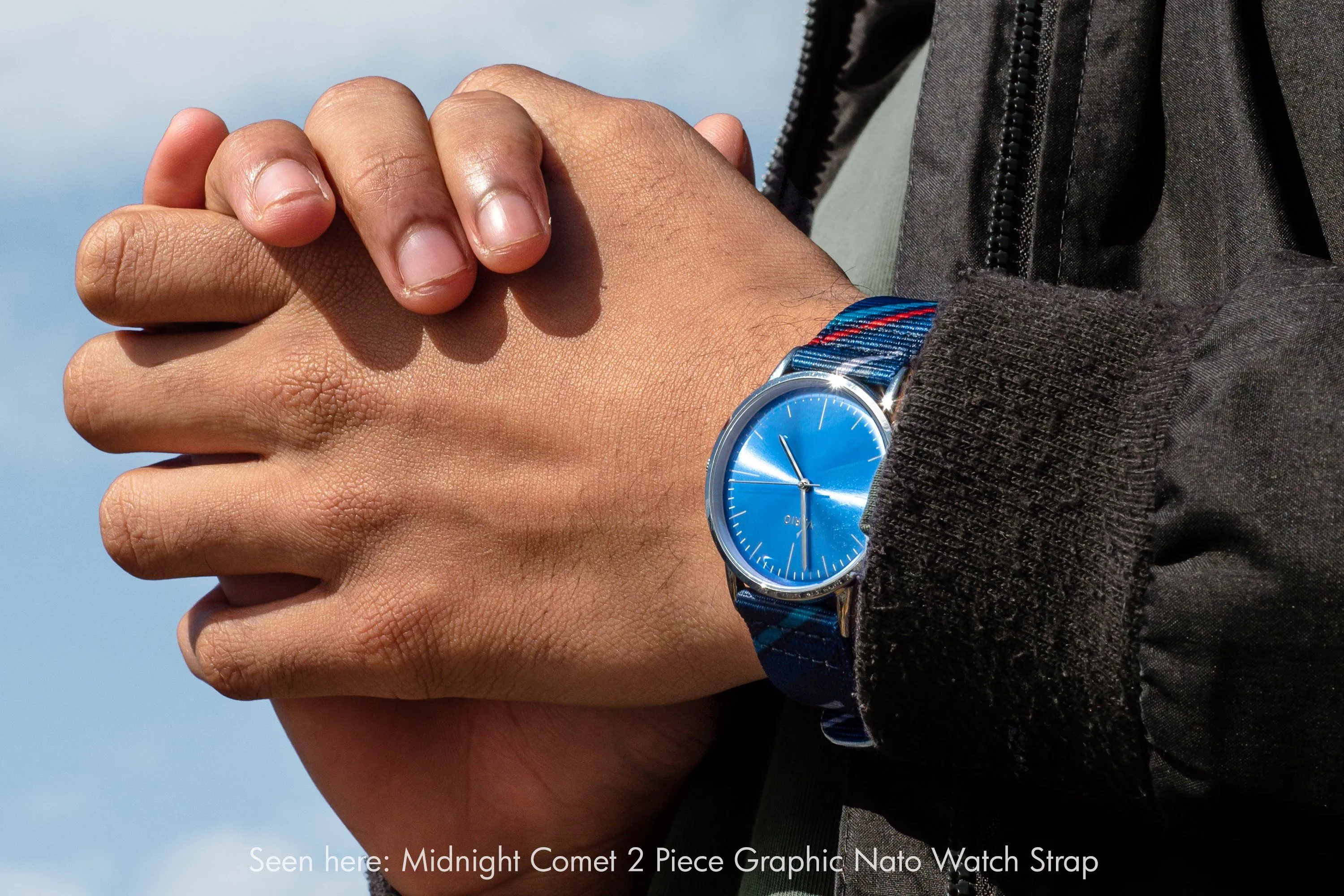 Midnight Comet 2 Piece Graphic Watch Strap