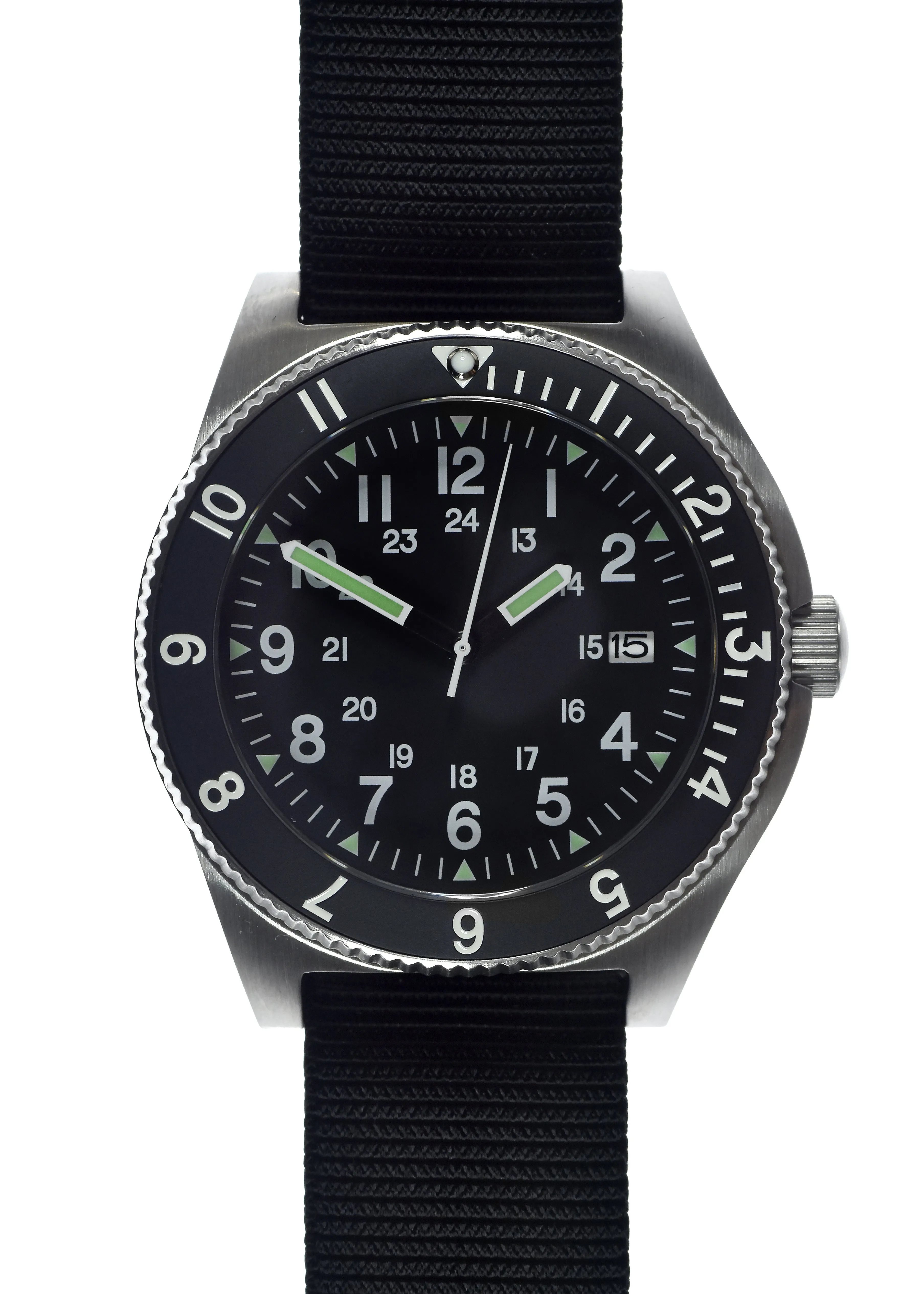 MWC 300m Water Resistant Stainless Steel Navigator Watch with Luminova (Automatic)