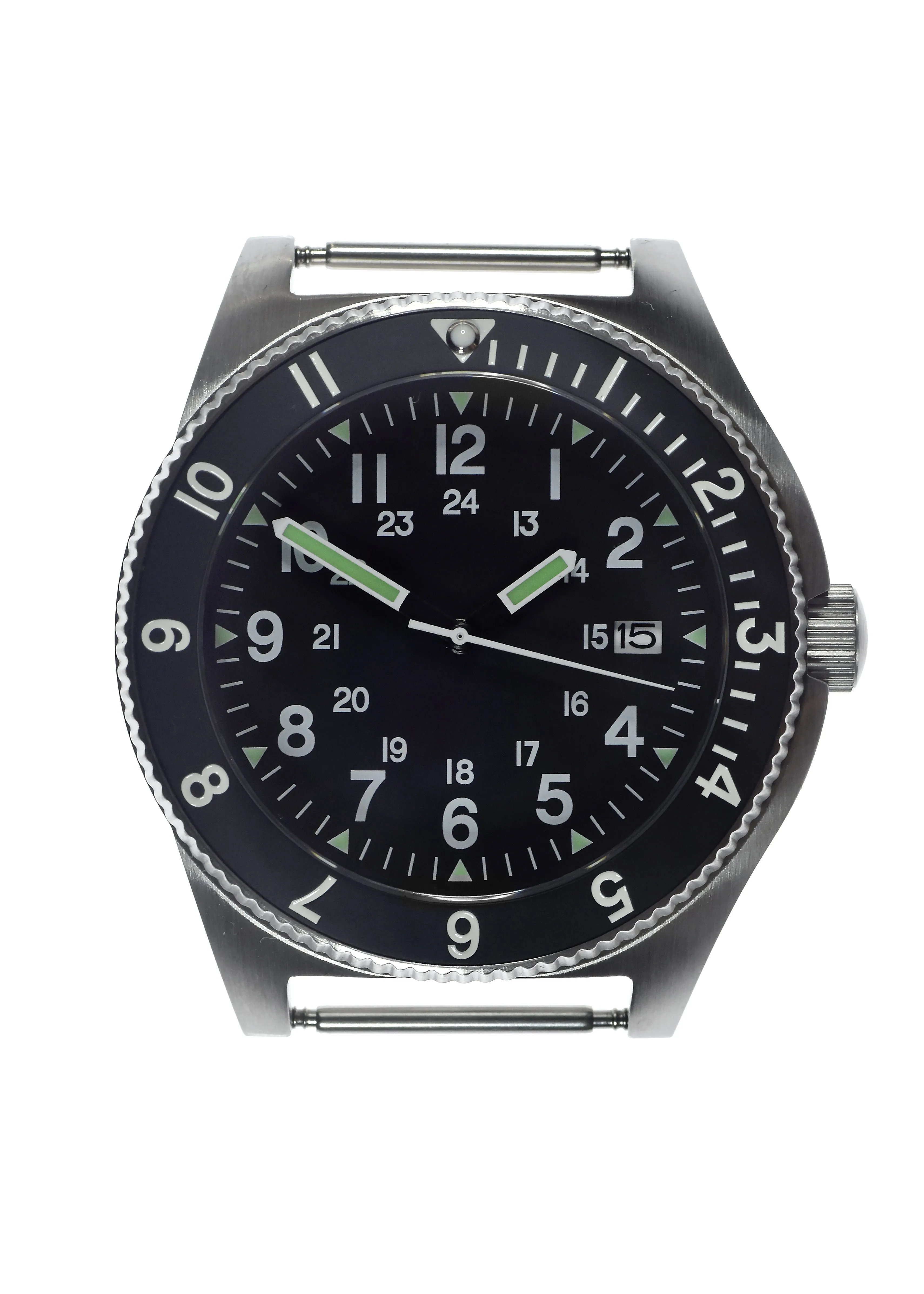 MWC 300m Water Resistant Stainless Steel Navigator Watch with Luminova (Automatic)
