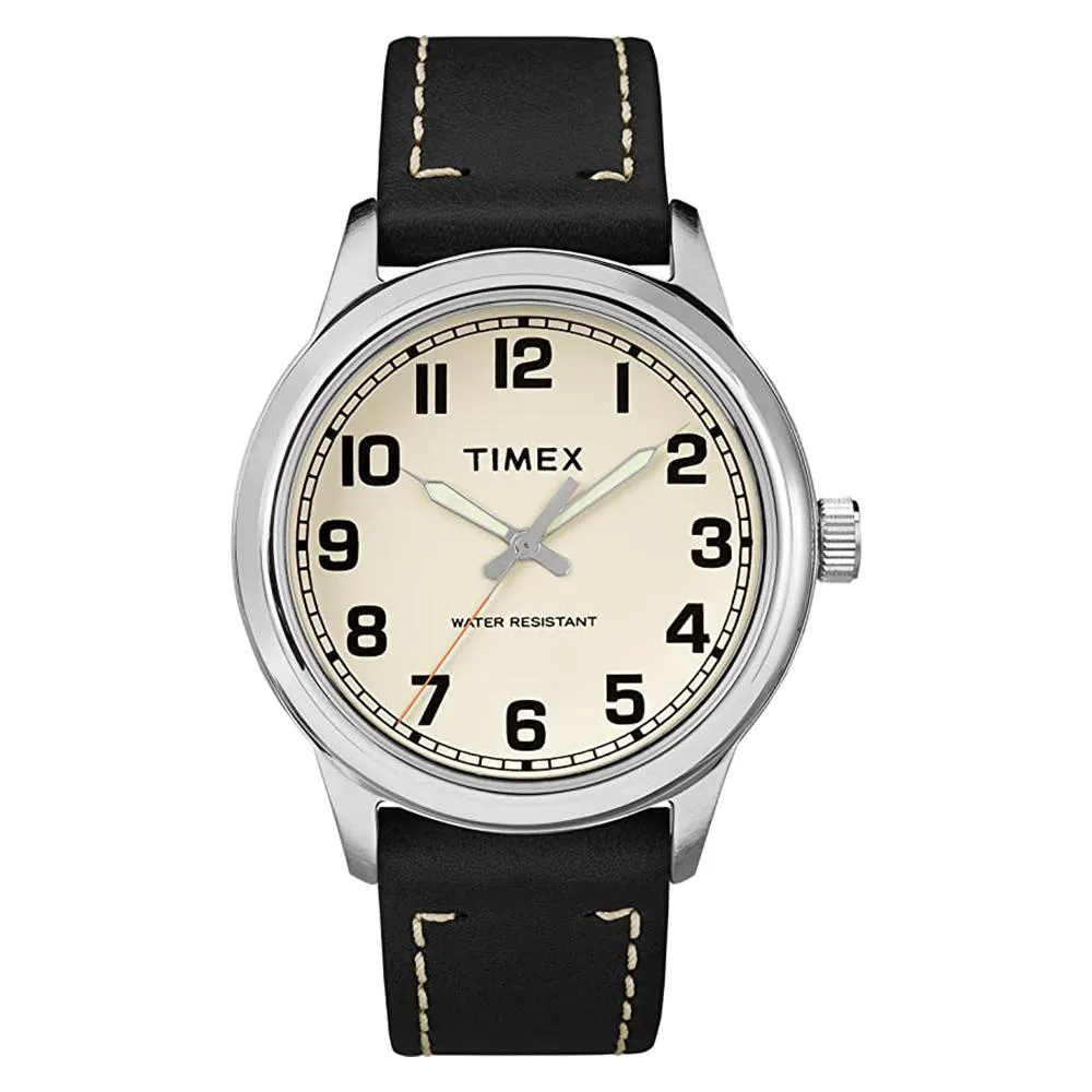 New England 3-Hand 40mm Leather Band