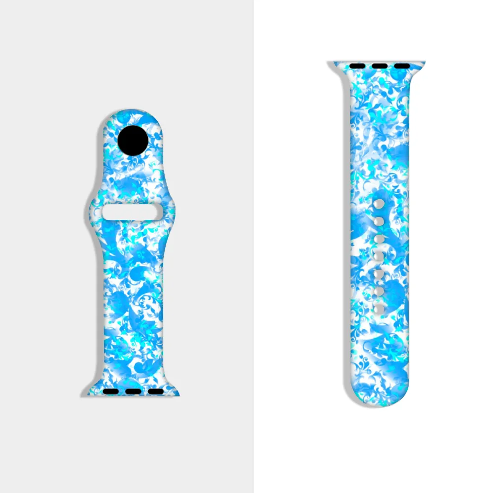 Paisley 1 Apple iWatch Replacement Strap TPU Rubber (FWS)