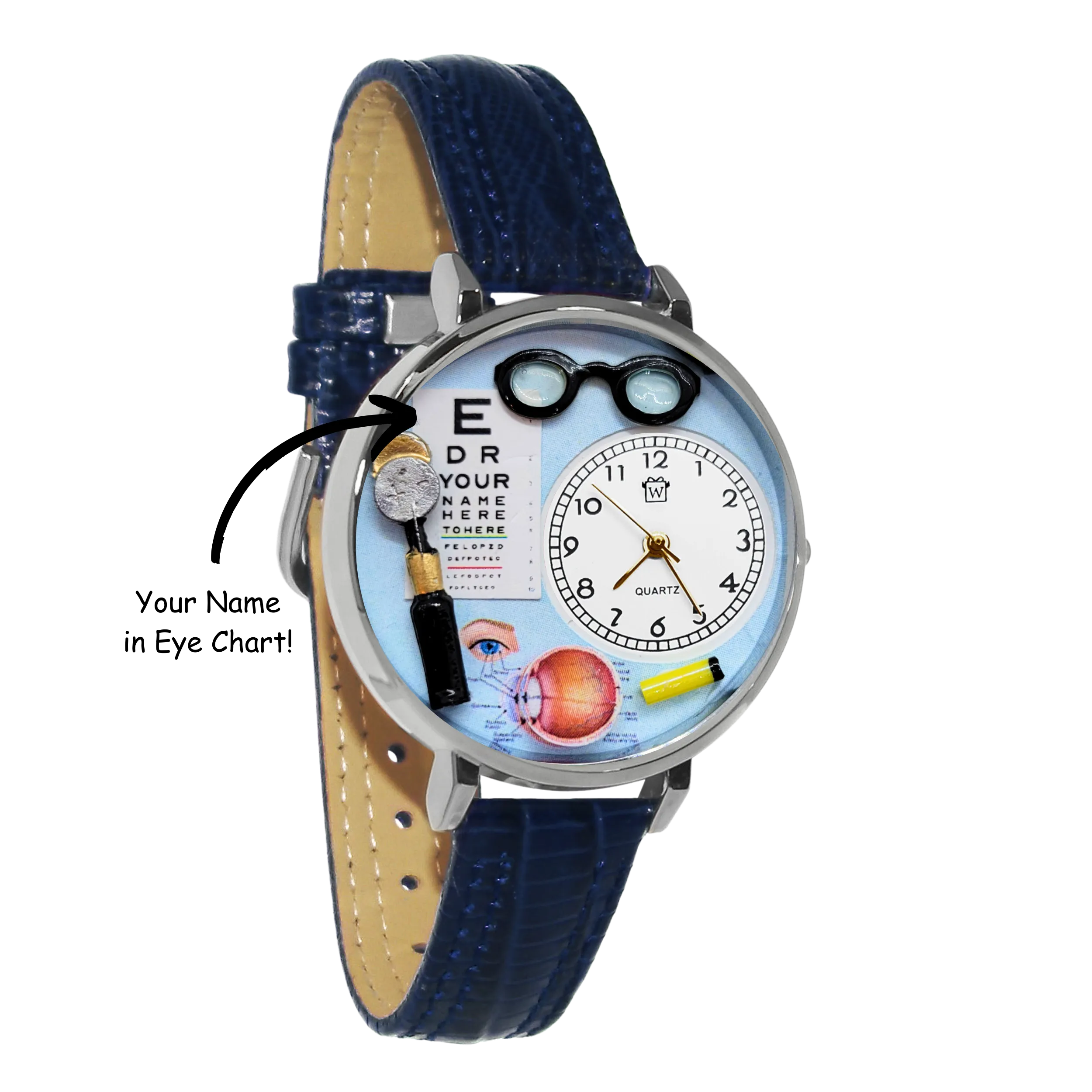 Personalized Optometrist | Optician 3D Watch Large Style