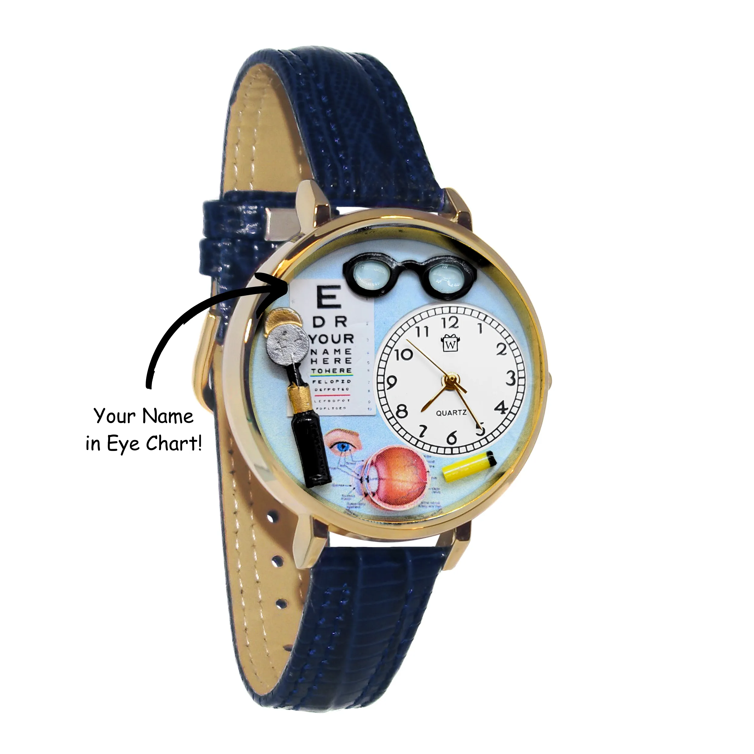 Personalized Optometrist | Optician 3D Watch Large Style