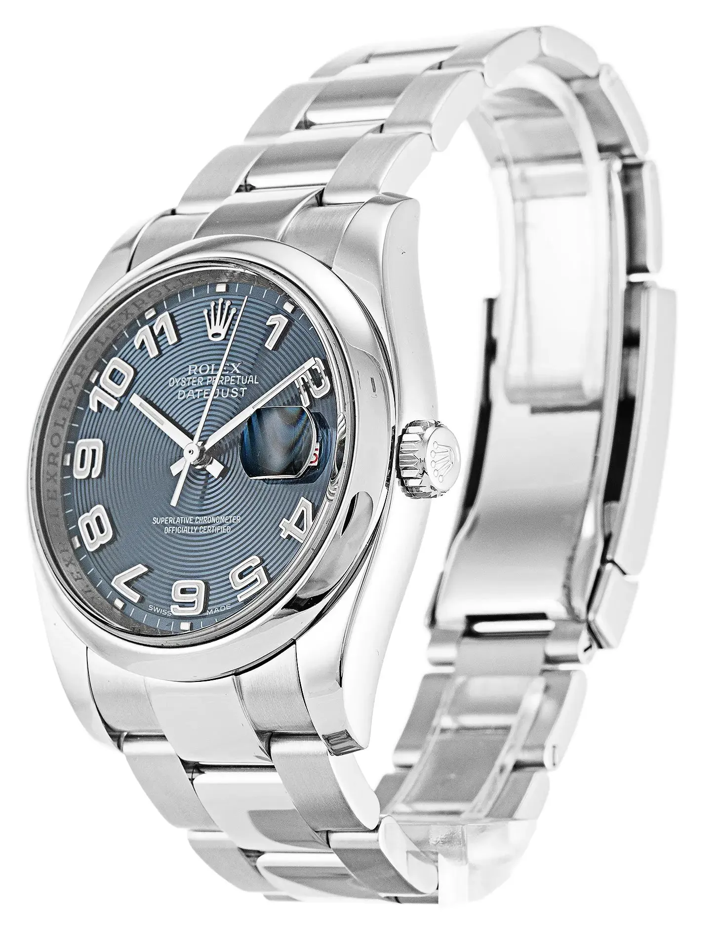 Rolex Datejust 116200 36mm Concentric Blue Dial