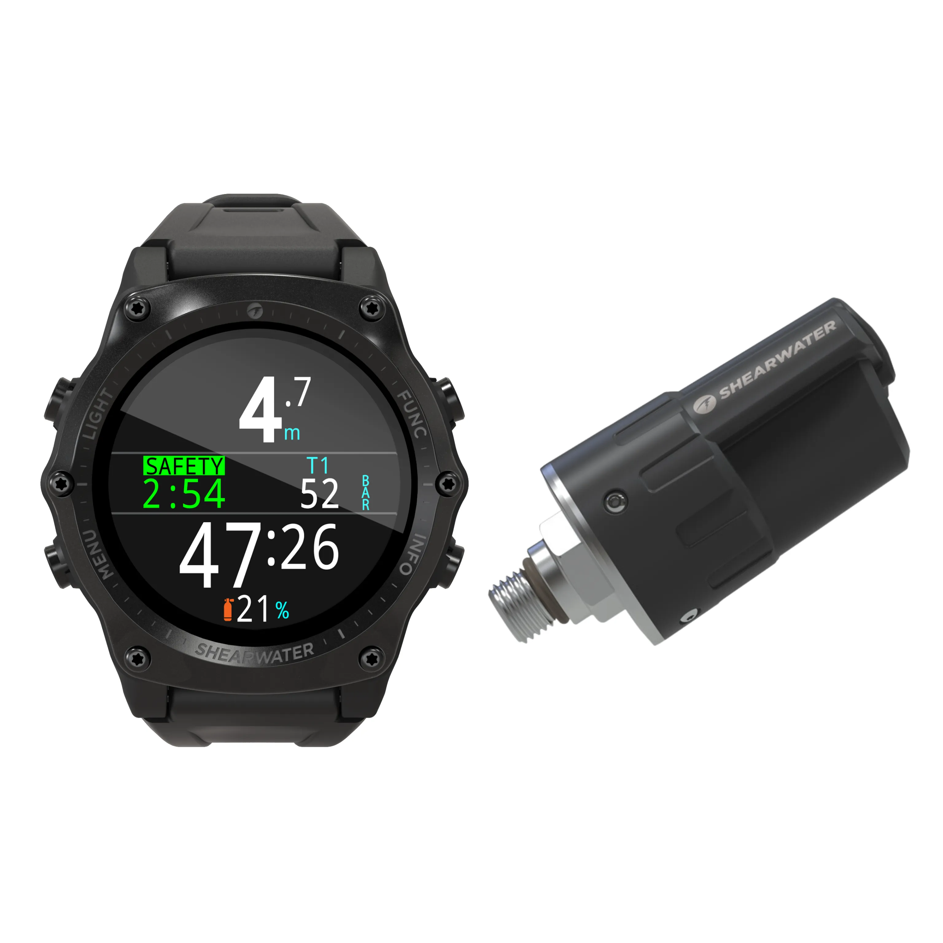 SHEARWATER TERIC DIVE COMPUTER BLACK - SWIFT BUNDLE