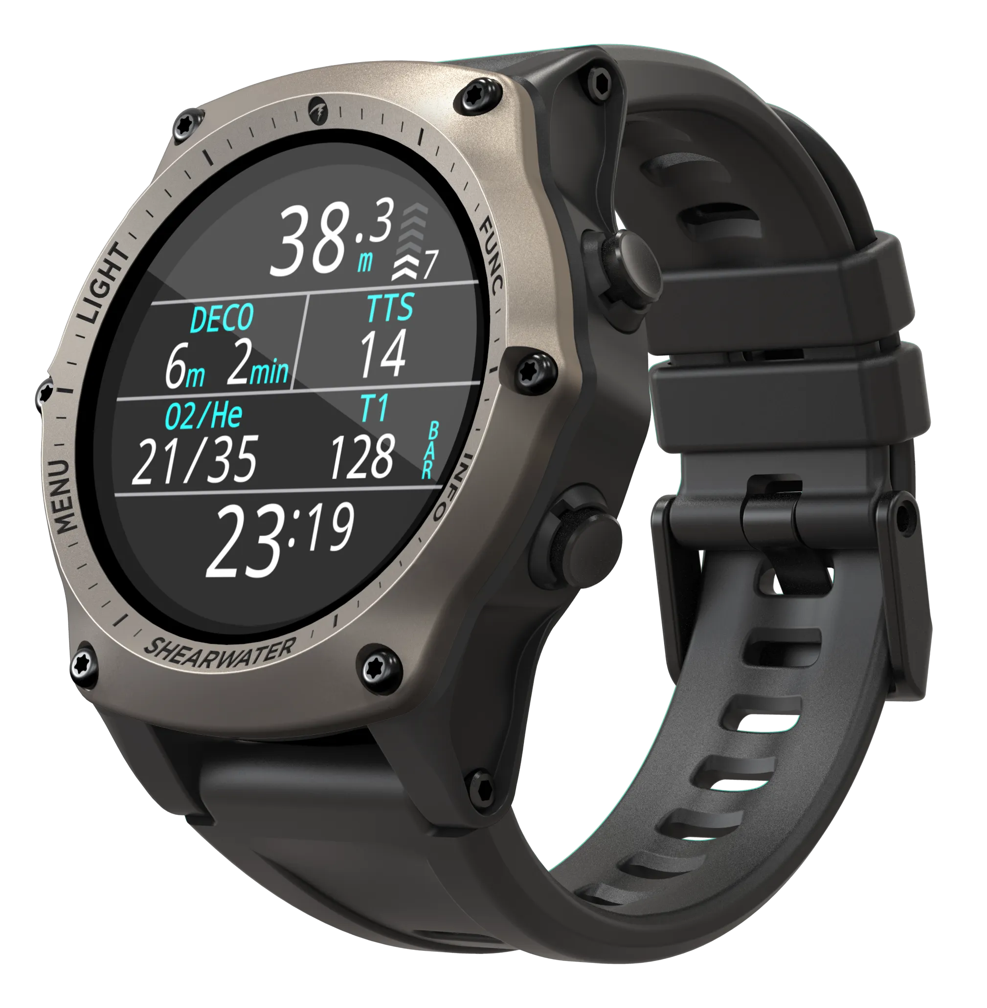SHEARWATER TERIC DIVE COMPUTER SILVER - SWIFT BUNDLE