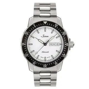 Sinn 104 St Sa I Automatic Sports Watch - White Dial - Solid Bracelet - LIKE NEW