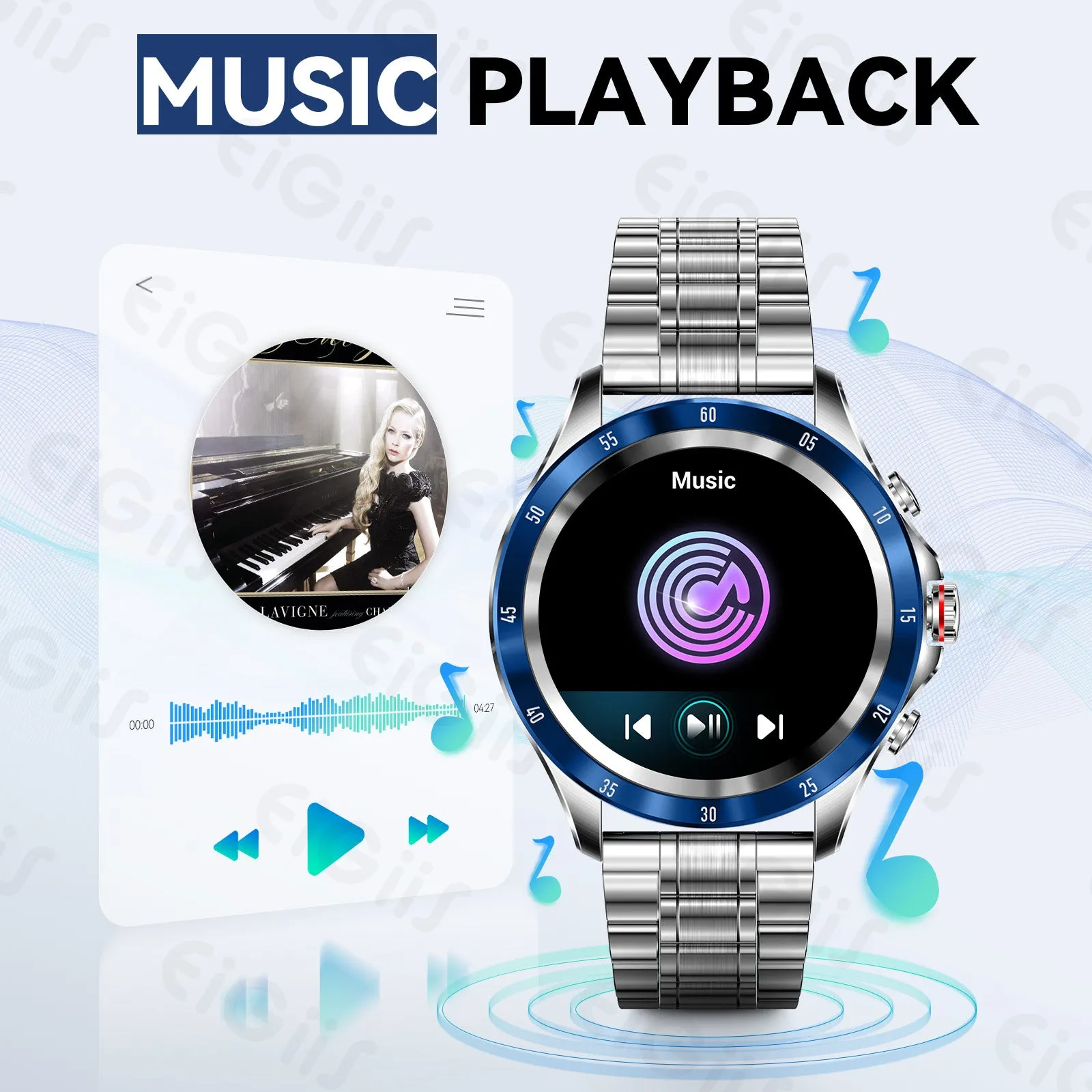 Smart Watch for Men with Bluetooth Calling 1.32” HD Touchscreen Fitness Trackers Watch with Heart Rate Detection Sleep Monitor for Android iOS