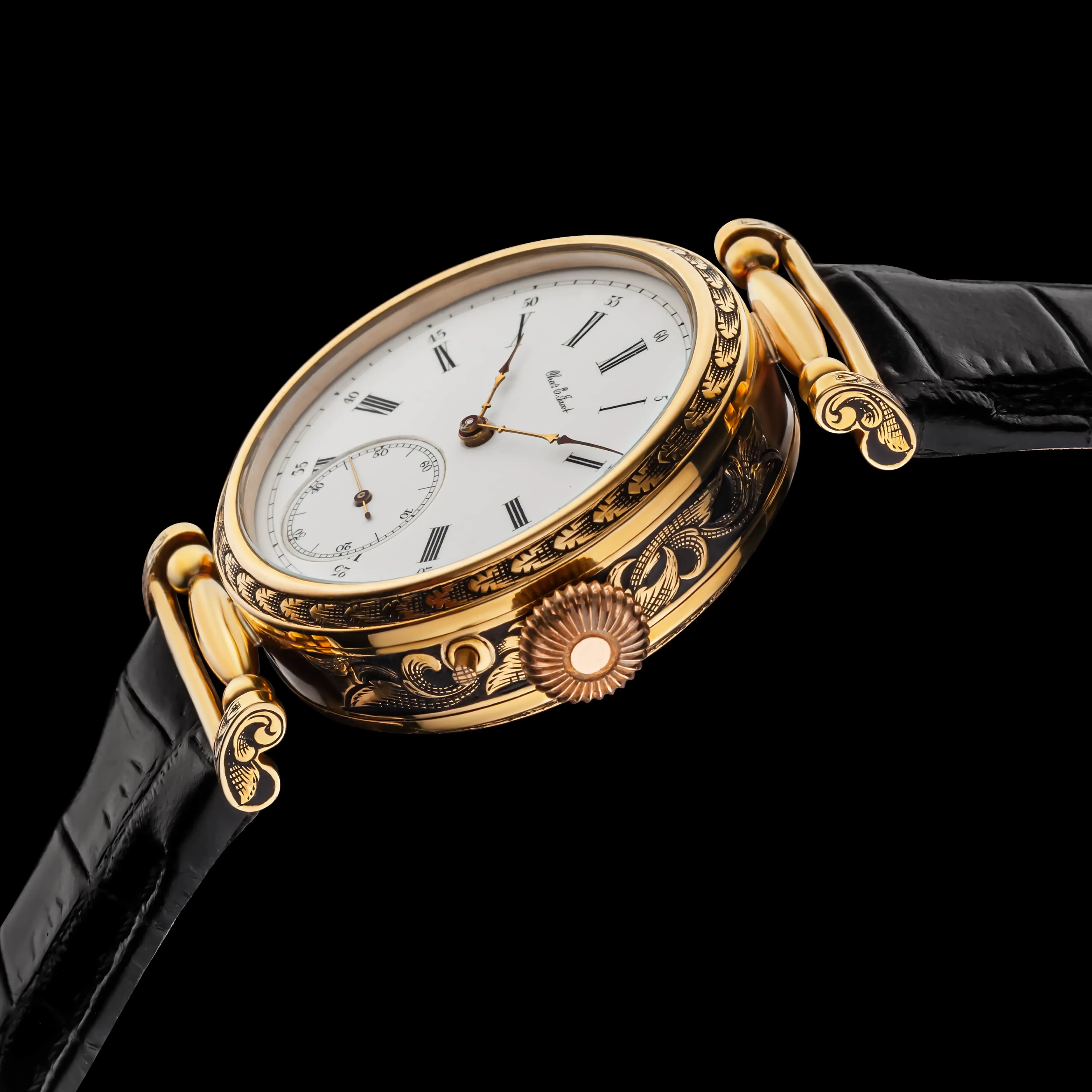 SPLENDOUR Men's Wristwatch fits Historic CHAS. E. JACOT Mechanical Movement