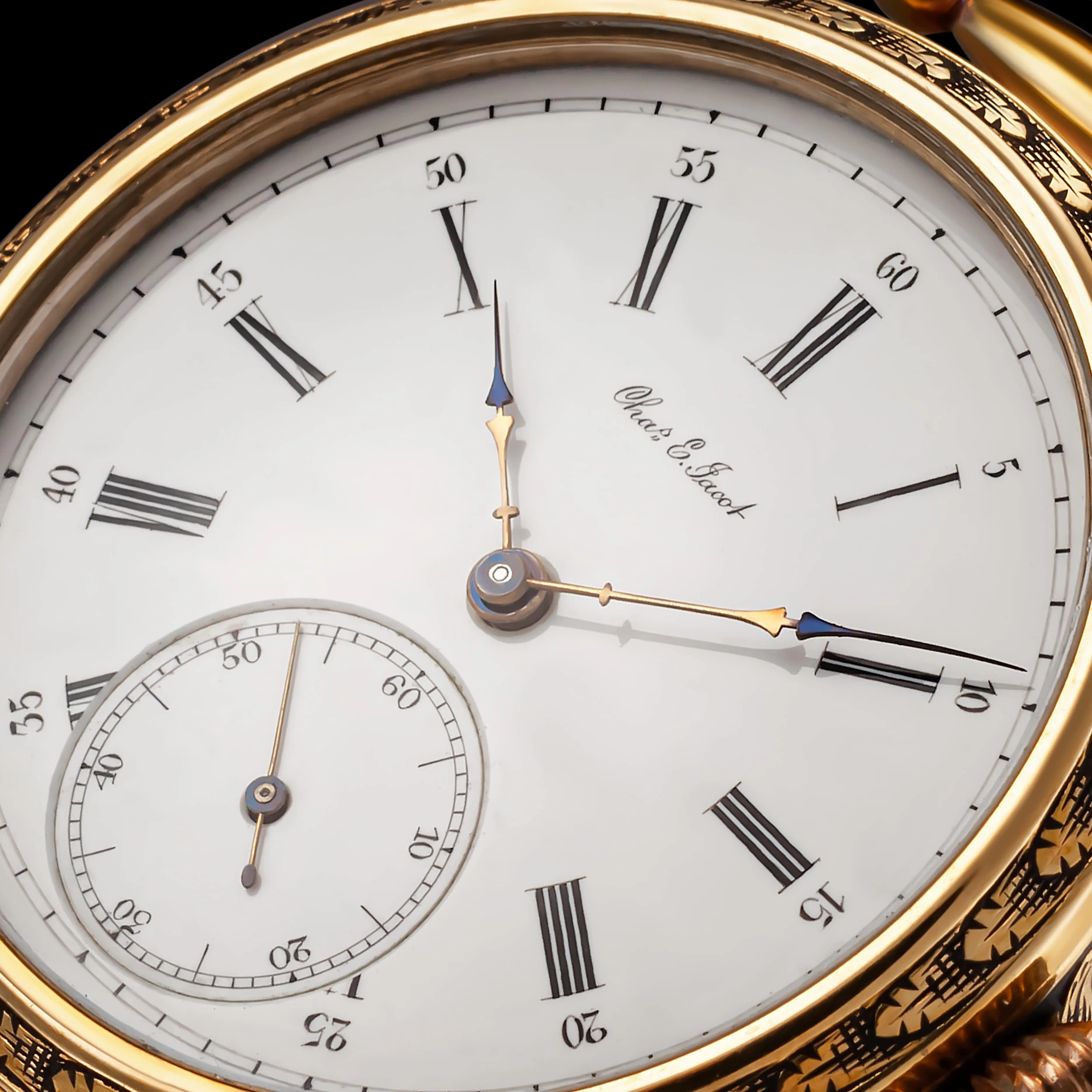 SPLENDOUR Men's Wristwatch fits Historic CHAS. E. JACOT Mechanical Movement