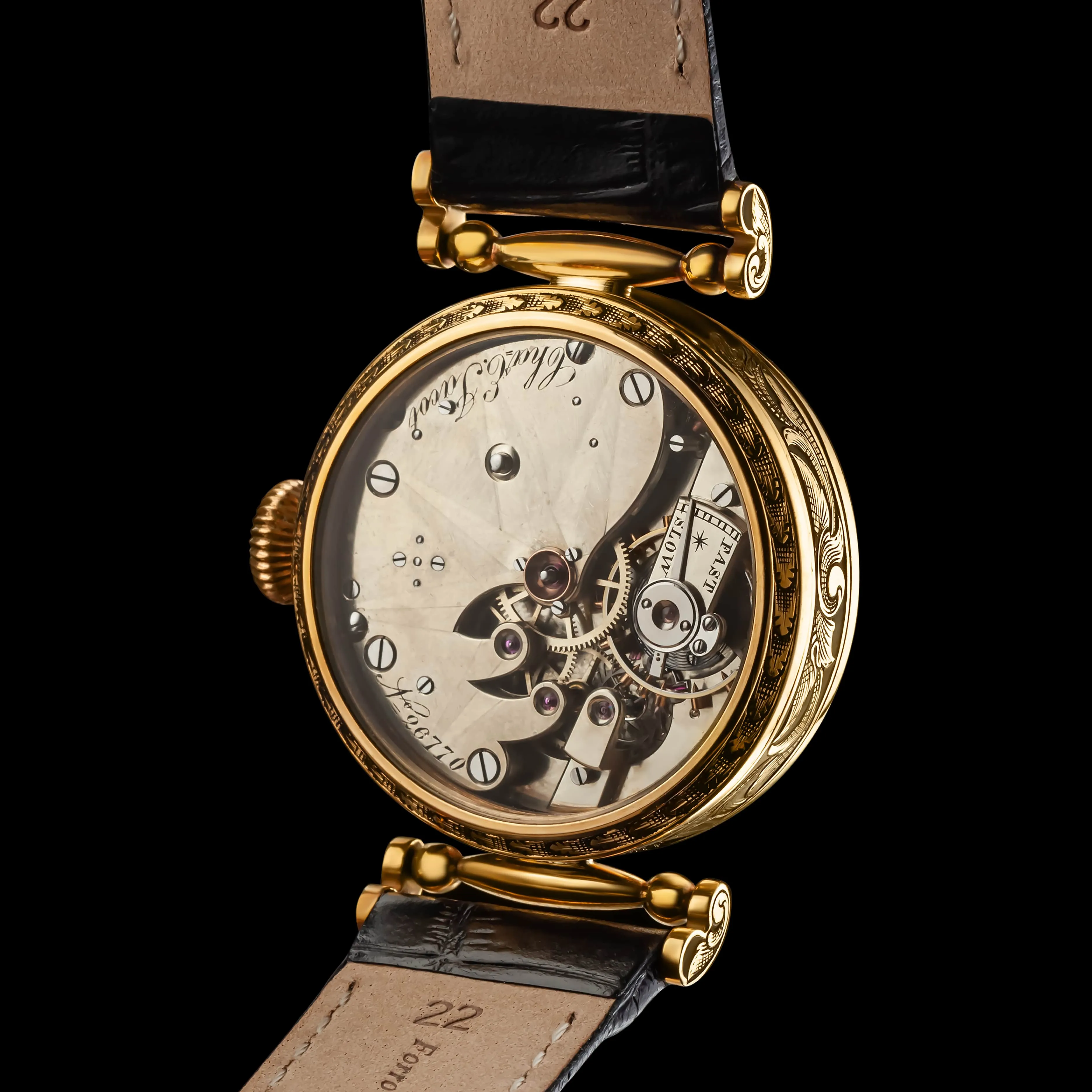SPLENDOUR Men's Wristwatch fits Historic CHAS. E. JACOT Mechanical Movement