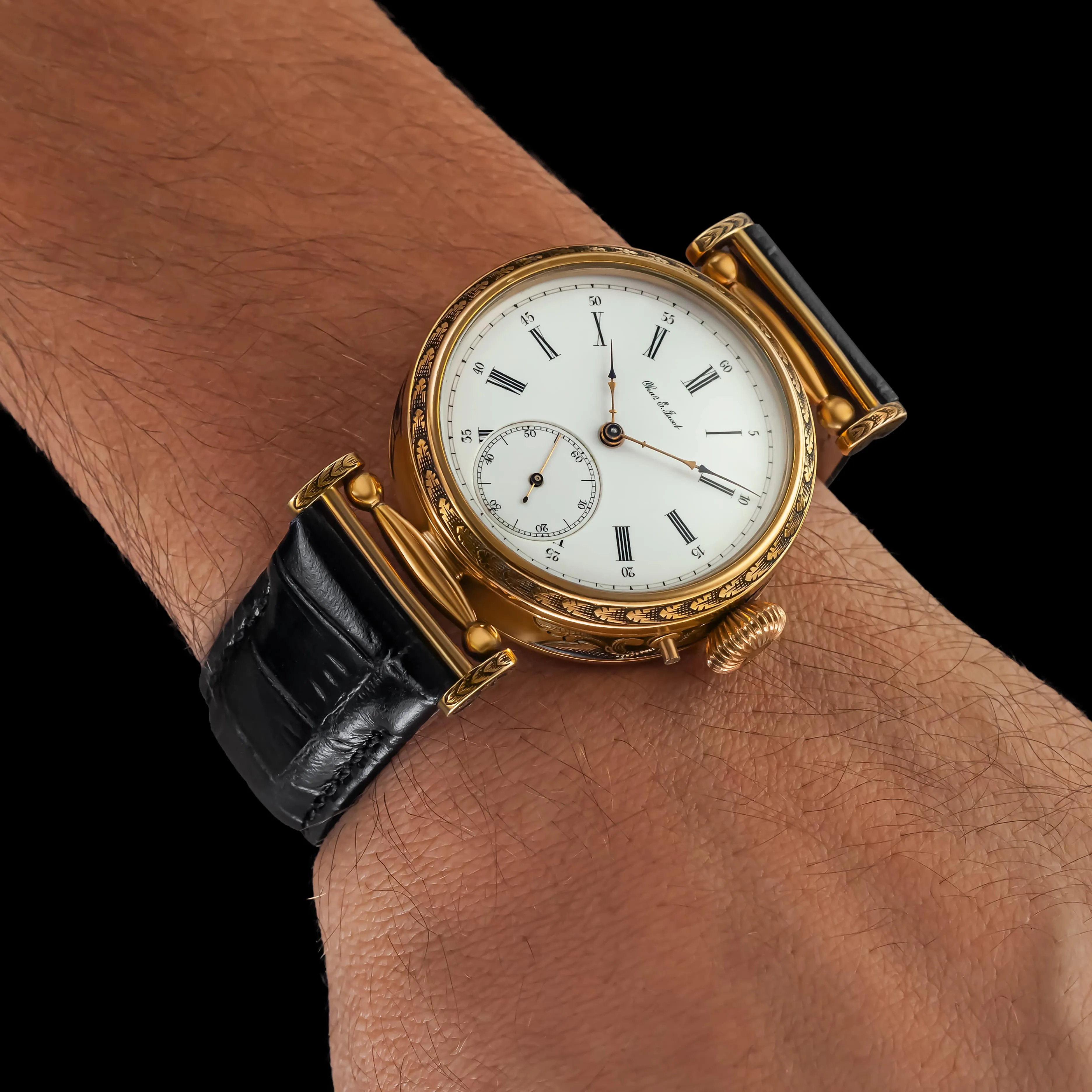 SPLENDOUR Men's Wristwatch fits Historic CHAS. E. JACOT Mechanical Movement