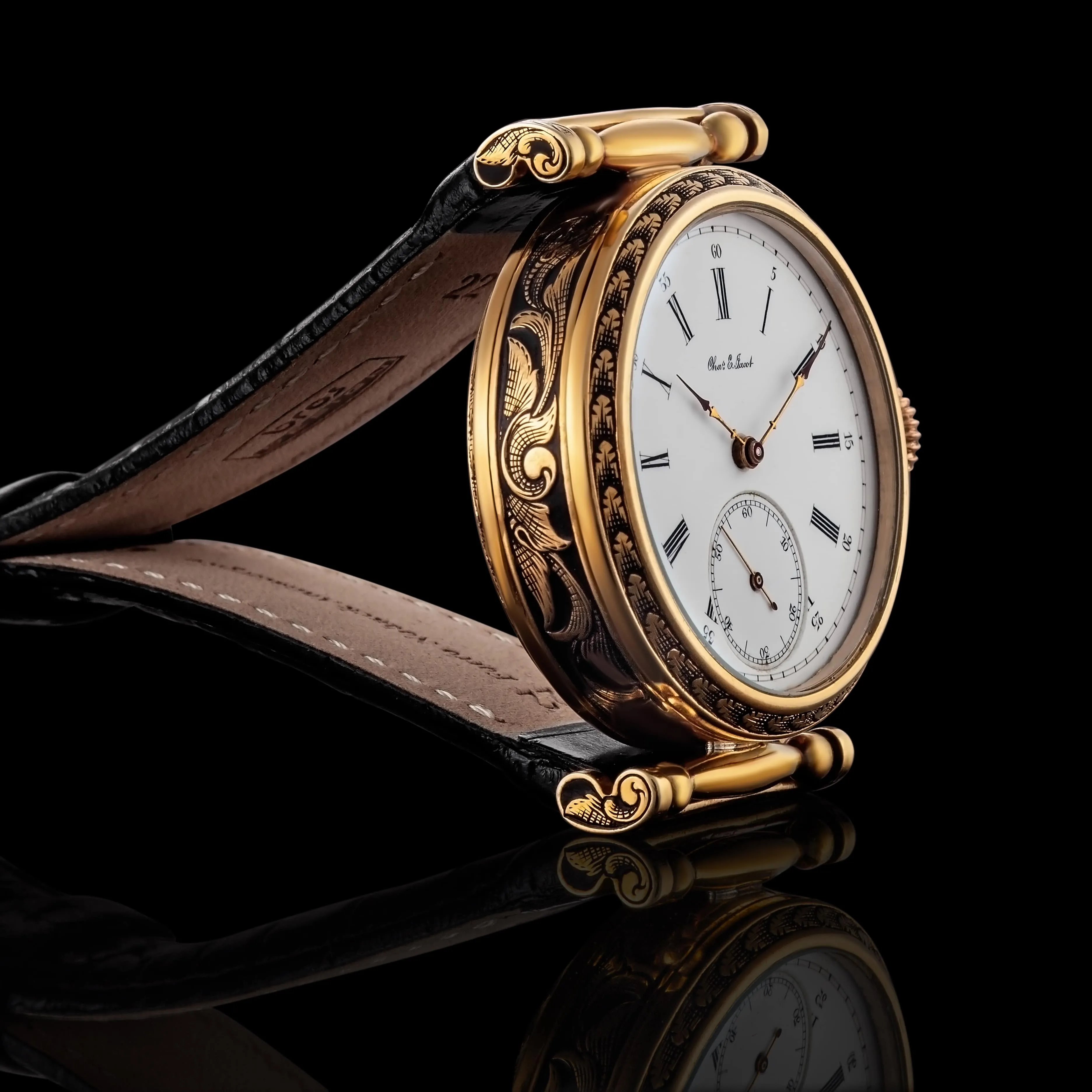 SPLENDOUR Men's Wristwatch fits Historic CHAS. E. JACOT Mechanical Movement