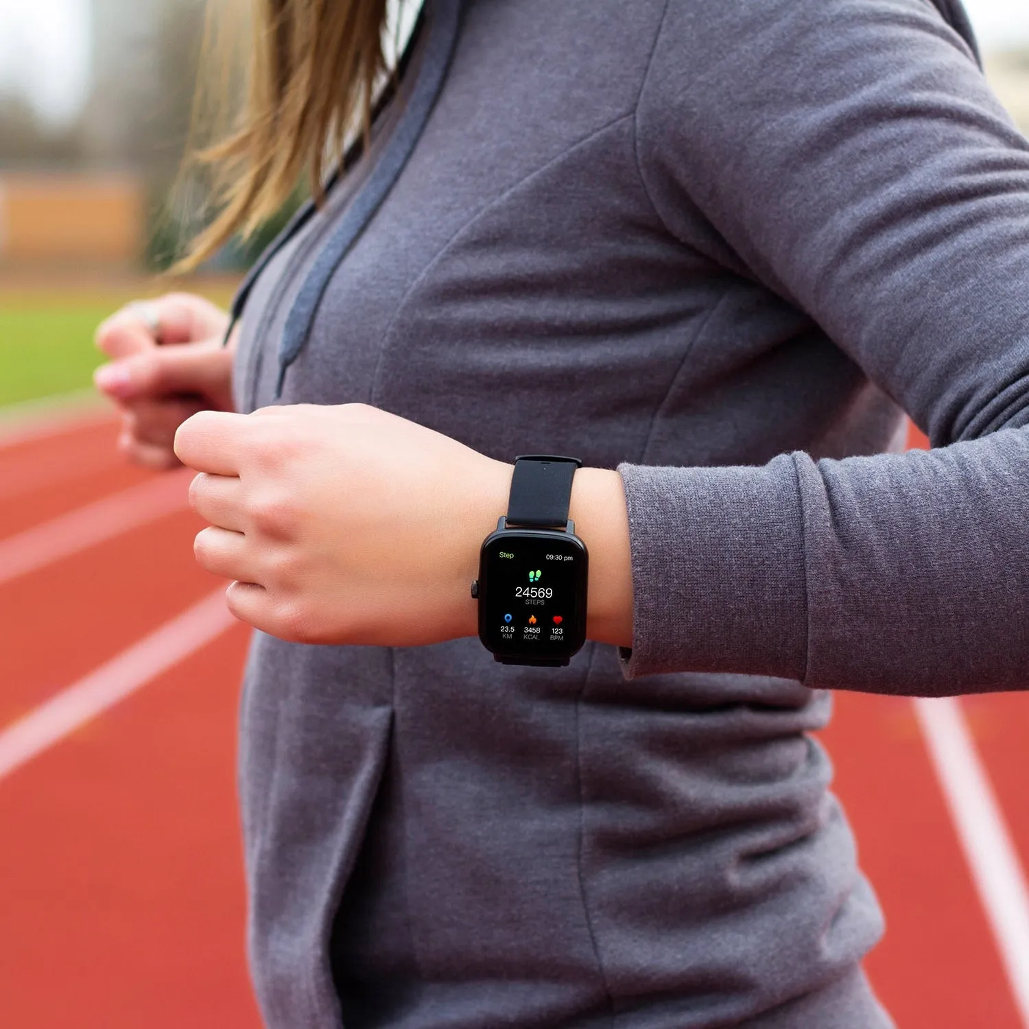 Sport Clock Fitness Track Heart Rate Monitor Sleep Monitor Smartwatch for Android & iOS