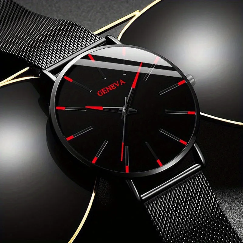 Stylish Mesh Strap Watch Perfect Gift for Active Men