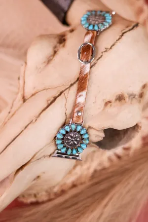 Summer Winds Hair-On Hide Watch Band