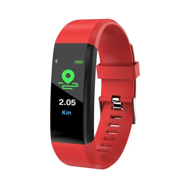 The 115 Plus Smart Watch with HR & BP Monitor, Call & MSG Notifications (similar to Fitbit Alta)