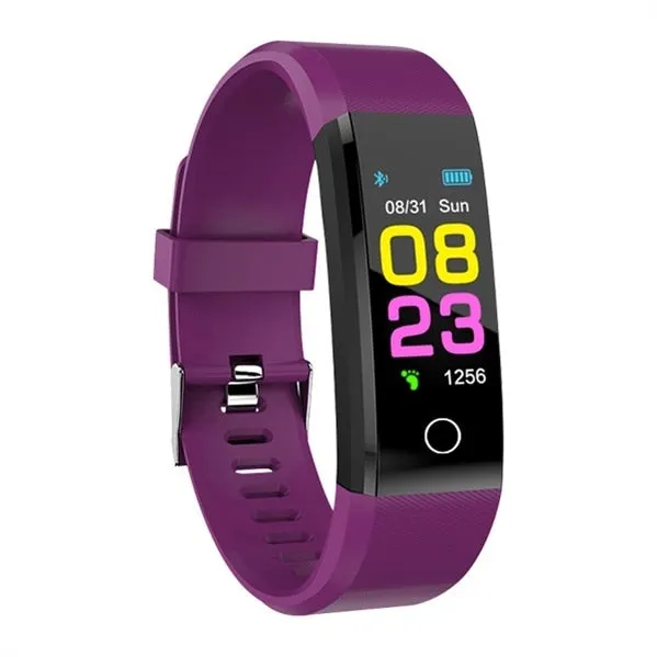 The 115 Plus Smart Watch with HR & BP Monitor, Call & MSG Notifications (similar to Fitbit Alta)